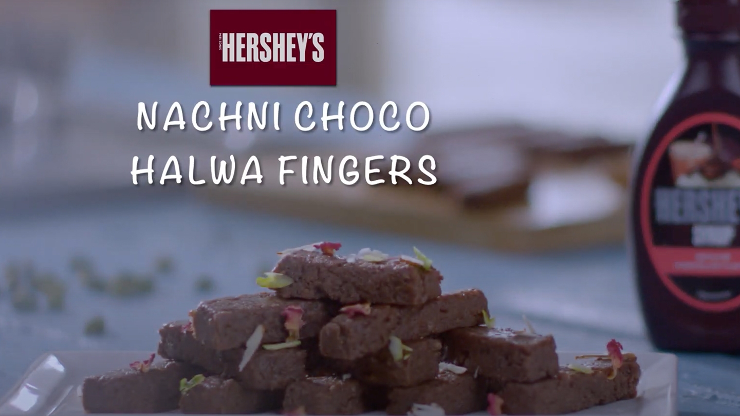 HERSHEY'S Nachni Choco-Halwa Fingers Recipe Video